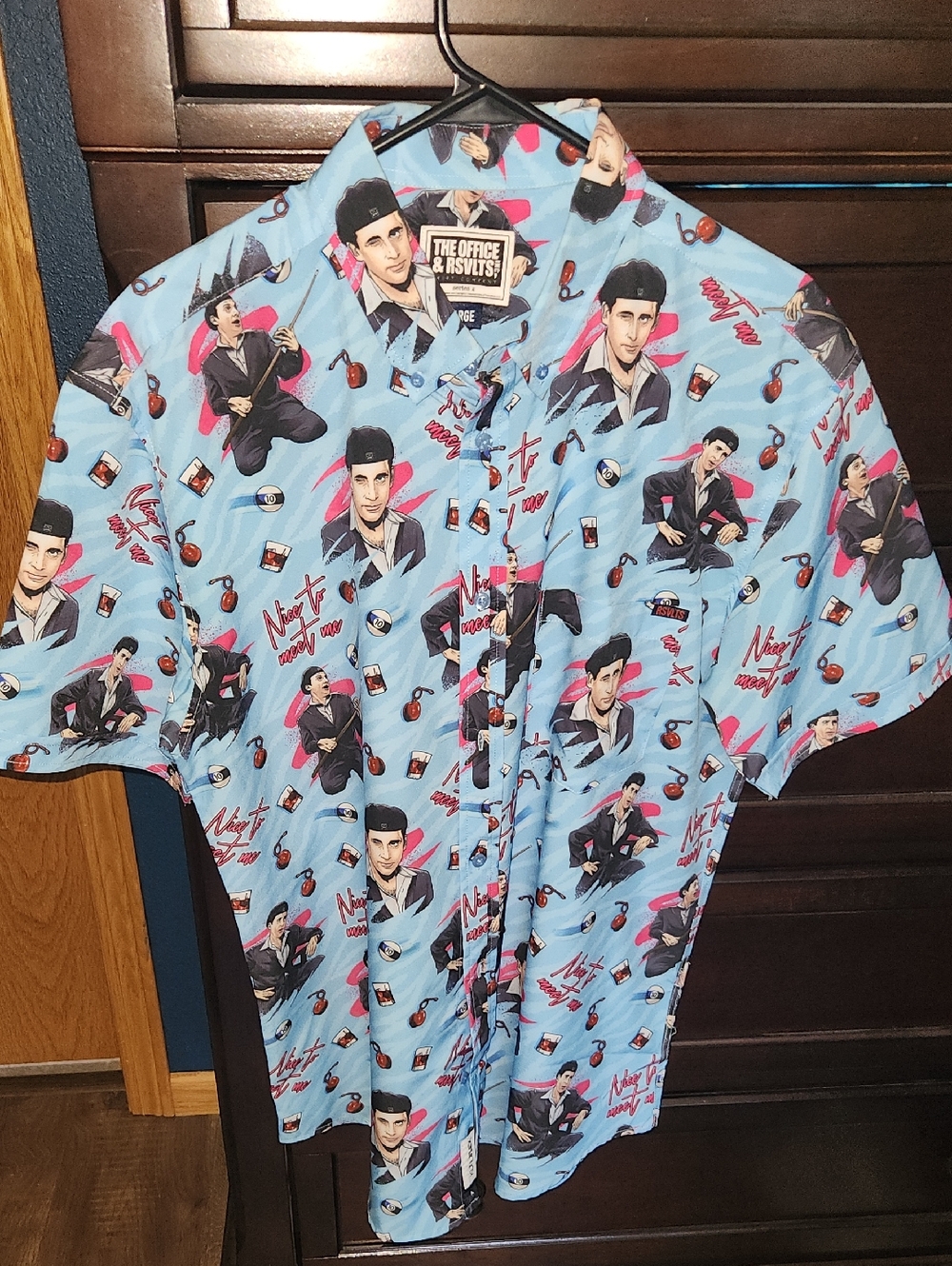 RSVLTS Office Themed Button-Down Shirt